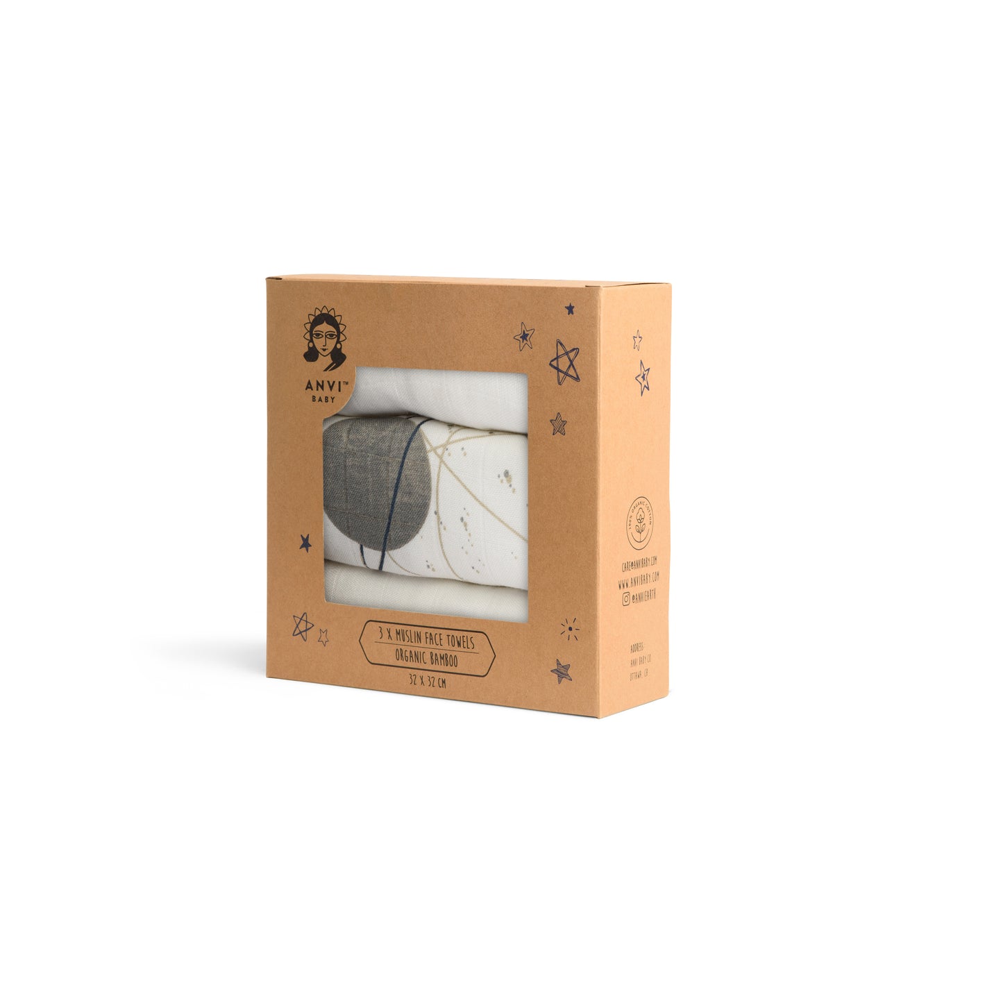 Anvi Baby - Dreamy Space Burp Cloth Packaging