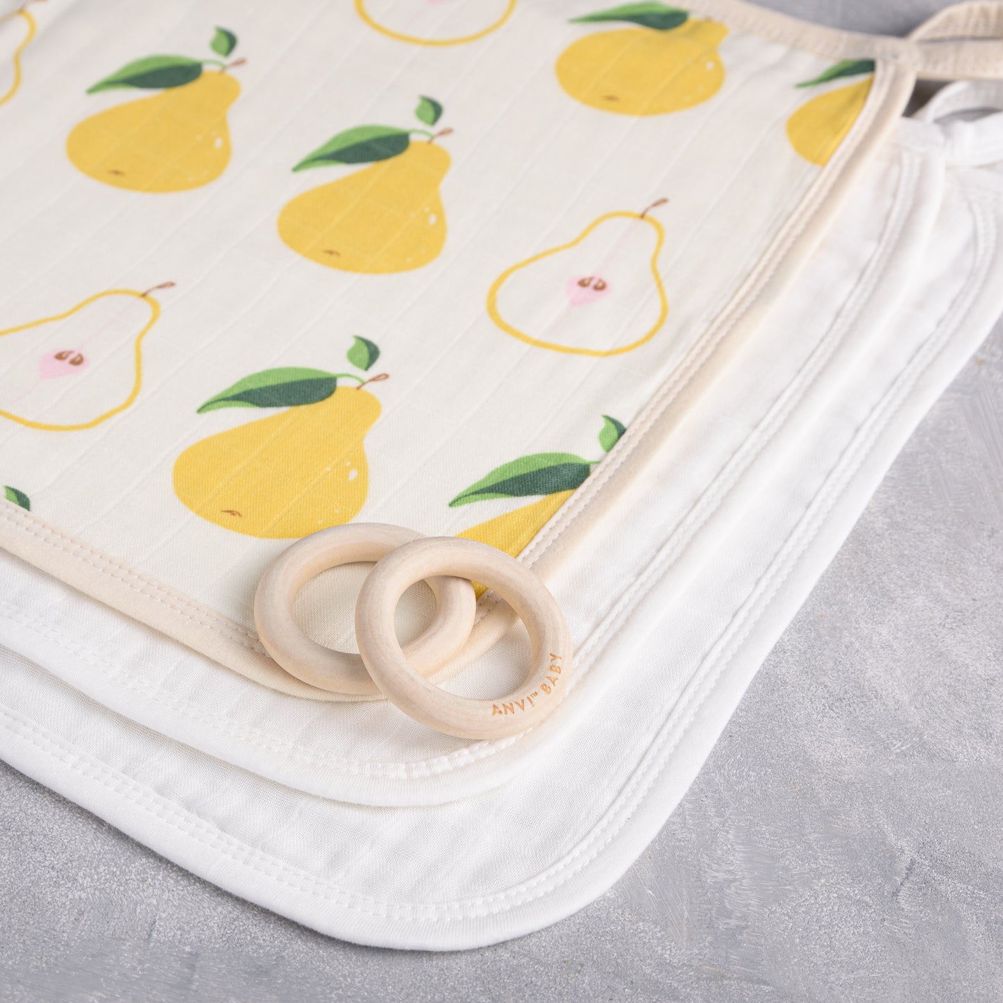 Anvi Baby - Pear-fect Burp Cloth Flat