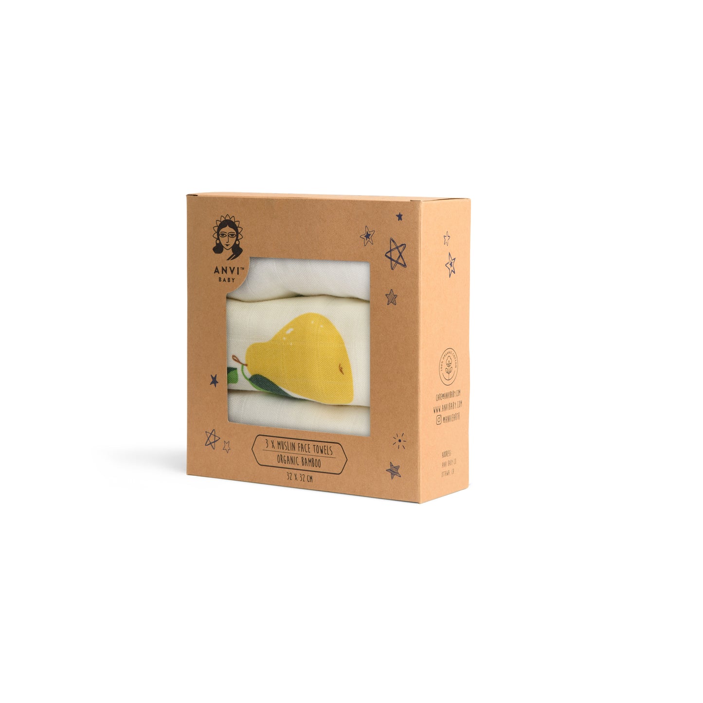 Anvi Baby - Pear-fect Burp Cloth Packaging
