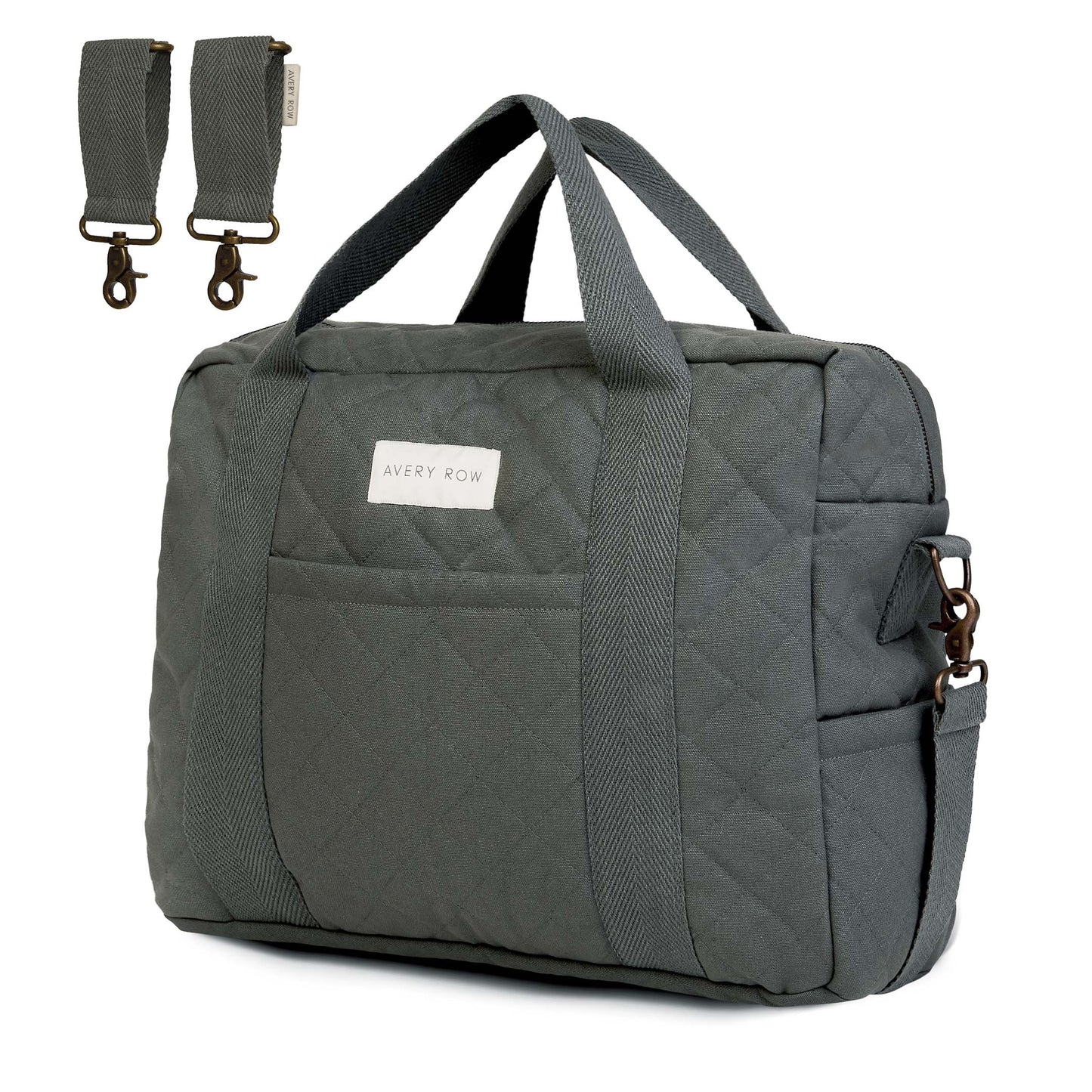 Avery Row - Changing Nappy Bag (Flint) - closed no background - changing bags - baby diaper bag