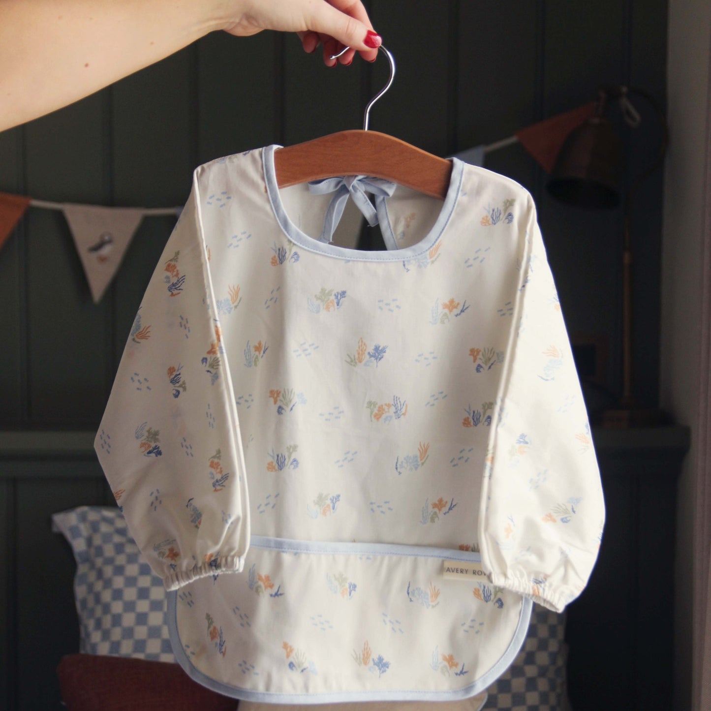 Avery Row - Sleeved Bib (Coastline) - front