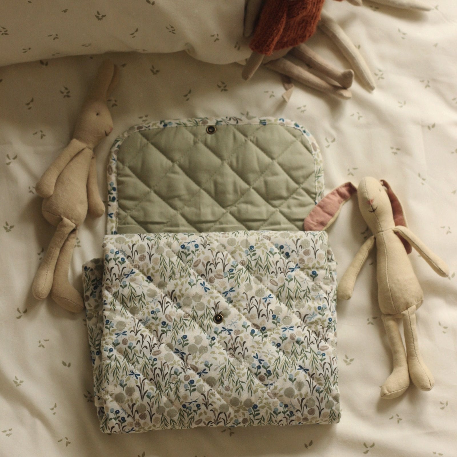 Avery Row - Travel Baby Changing Mat (Riverbank) - closed