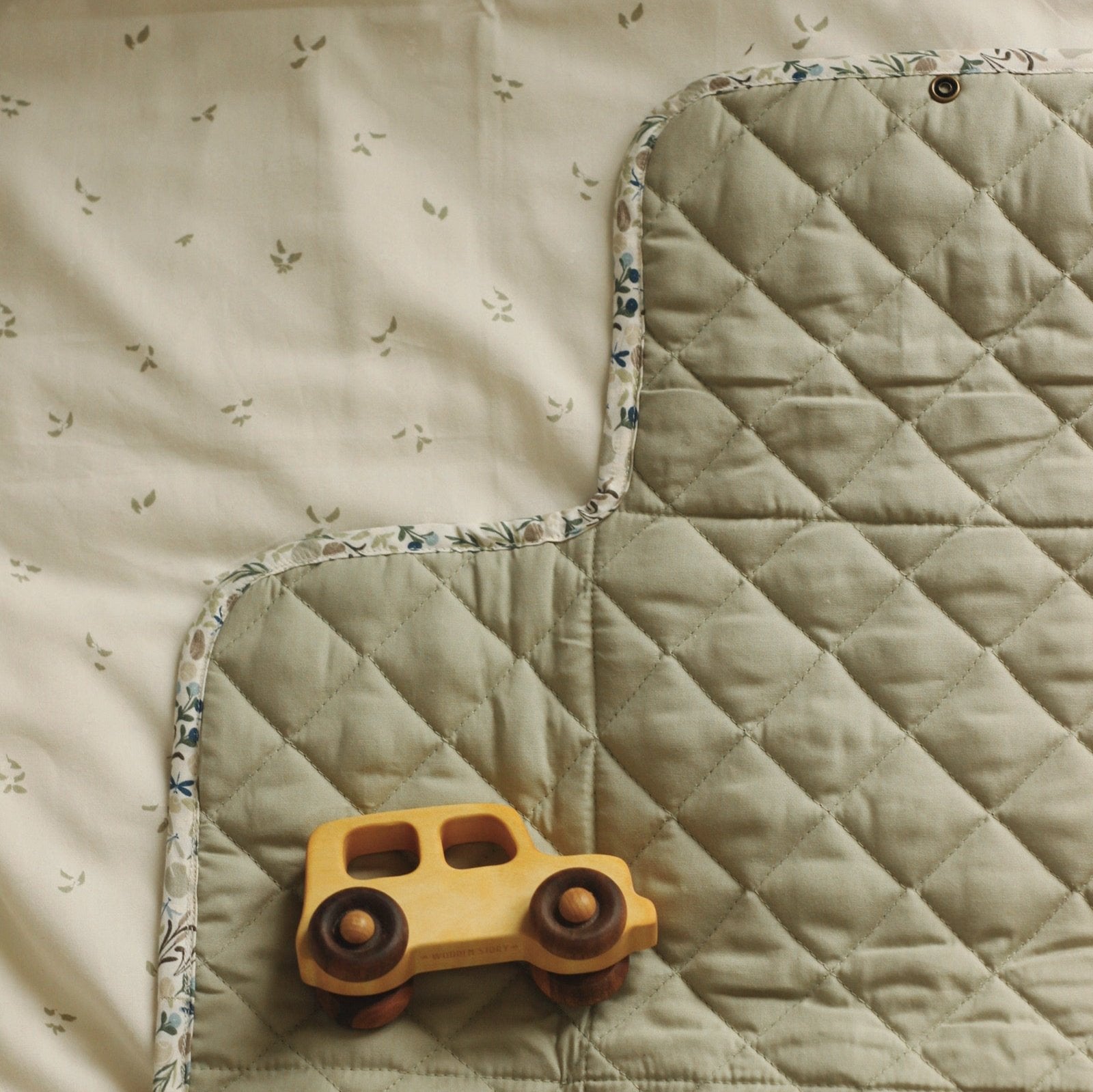 Avery Row - Travel Baby Changing Mat (Riverbank) - open