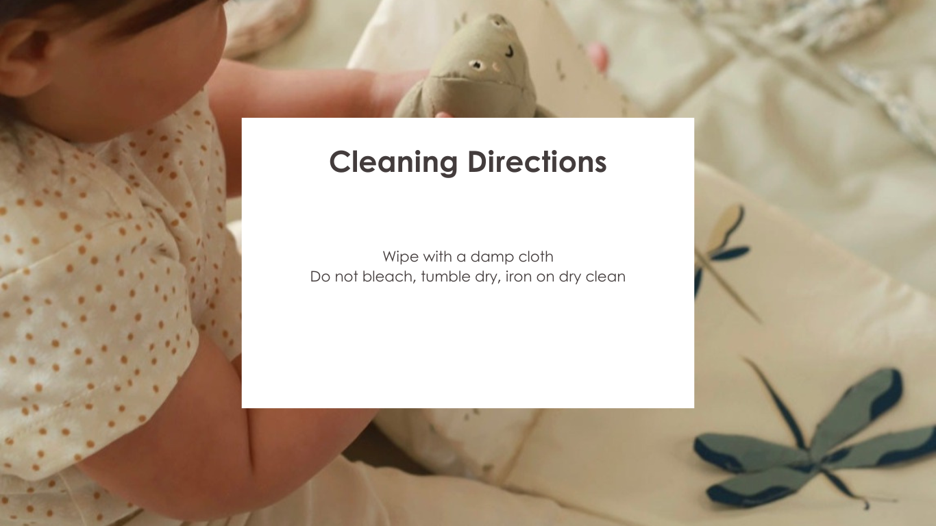 Avery Row - Fabric Book (Riverbank) - cleaning directions