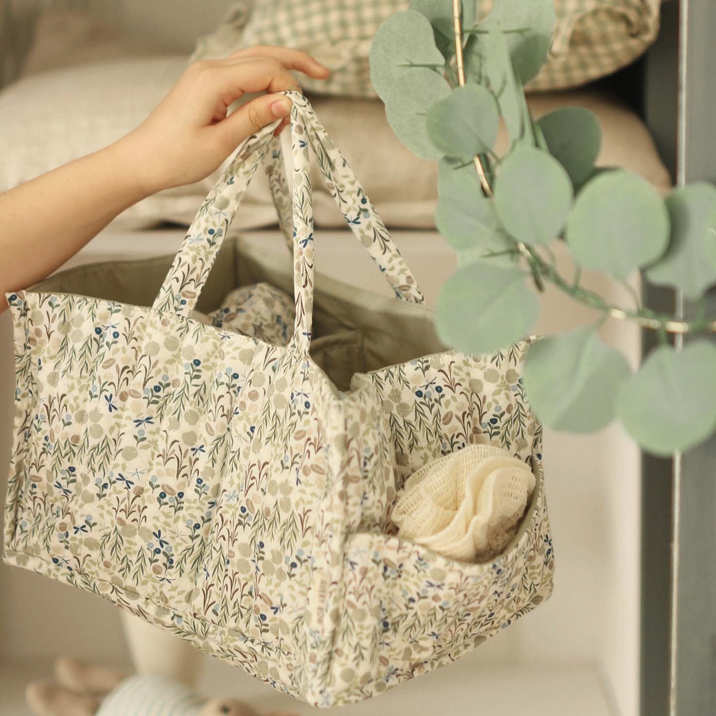 Avery Row - Nappy Caddy (Riverbank) - hanging - nappy storage box