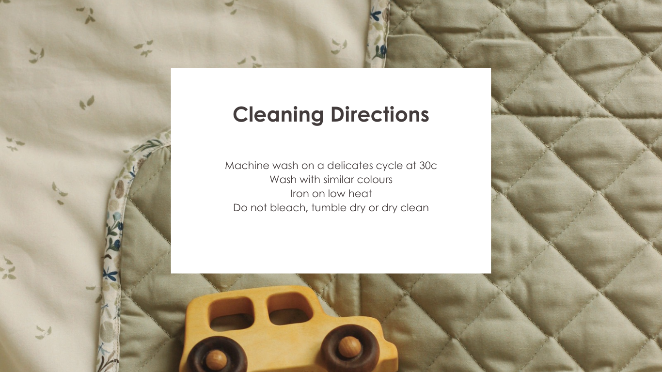 Avery Row - Travel Changing Mat (Riverbank) cleaning instructions