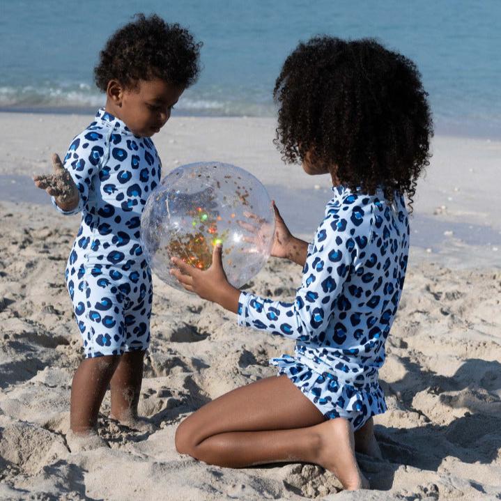 Badwii Swimsuit Long Sleeve (Animal Print) - stock photo 2