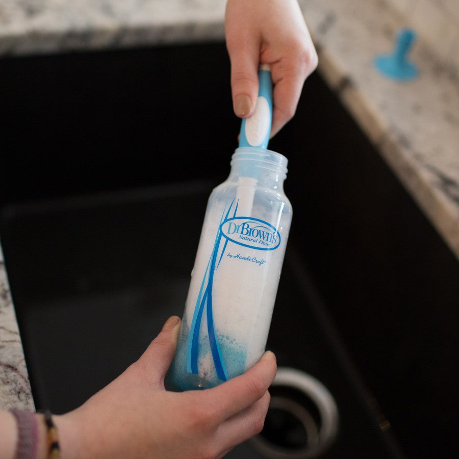 Dr Brown's Baby Bottle Brush (Blue) - cleaning bottle
