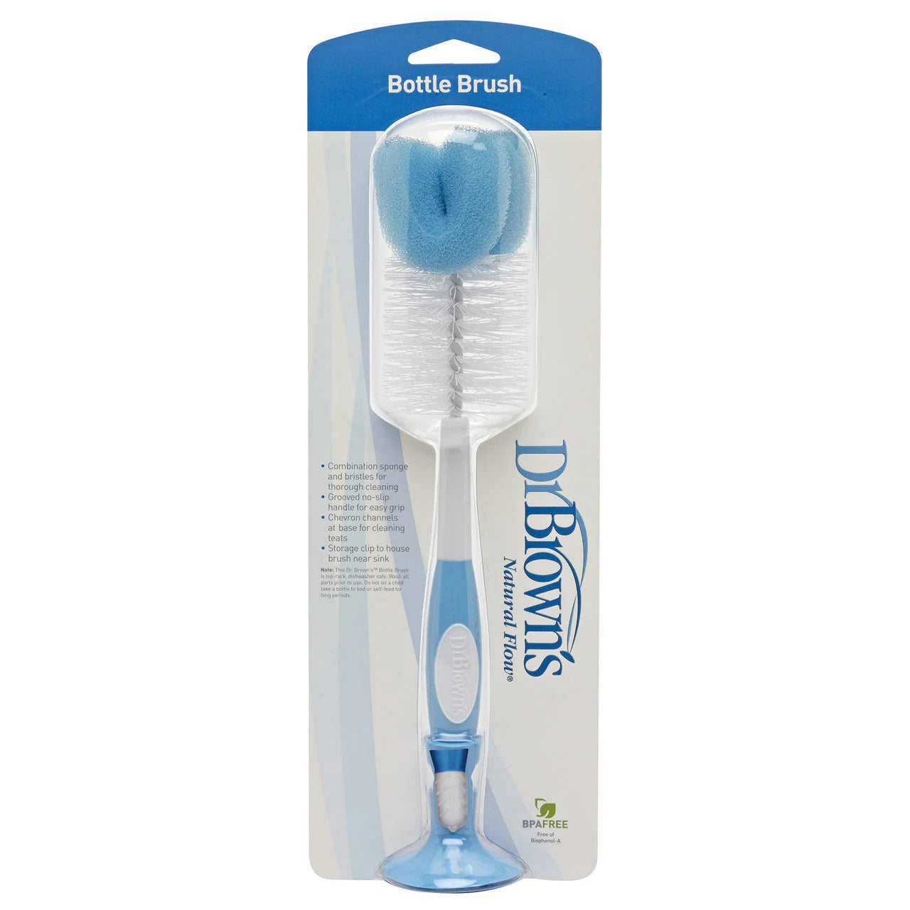 Dr Brown's Baby Bottle Brush (Blue) - packaging