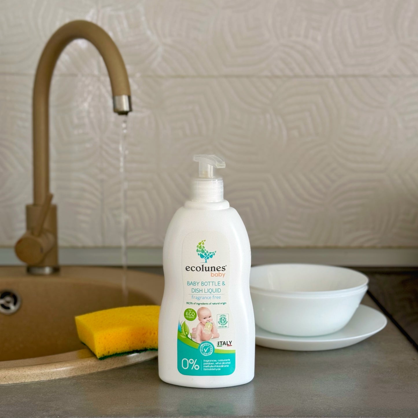 Ecolunes - Baby Bottle & Dish Liquid Sink - baby washing soap - baby bottle wash - washing liquid for babies