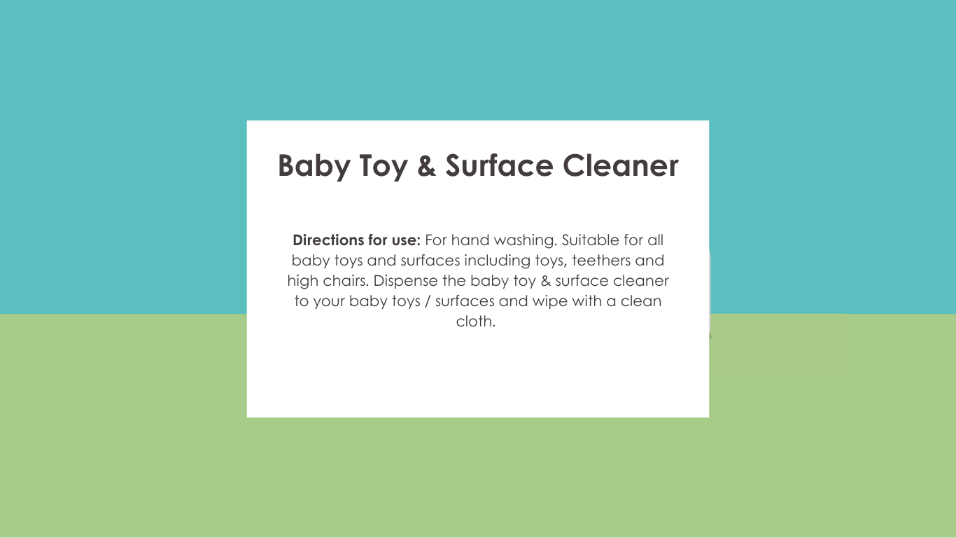 Ecolunes - Baby Toy & Surface Cleaner - Directions for use
