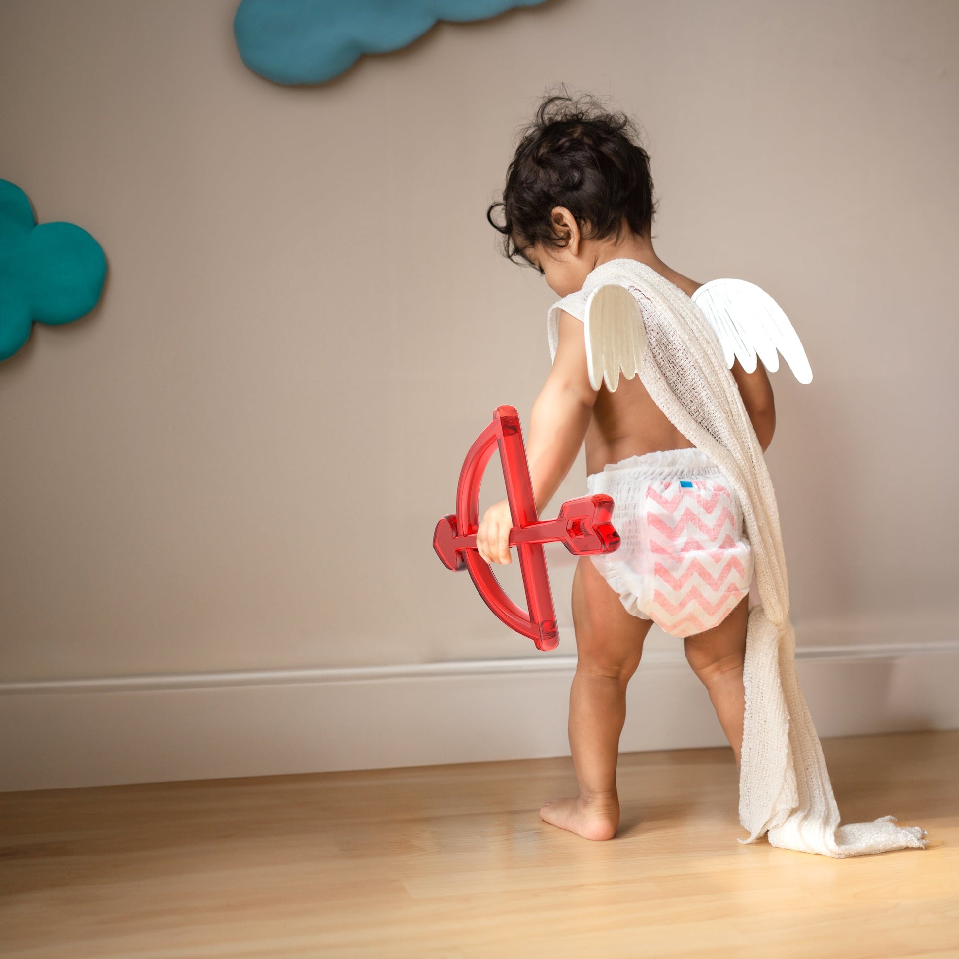 Kim & Kimmy Pull Up Pants Nappies (Zig Zag Swag) - stock photo