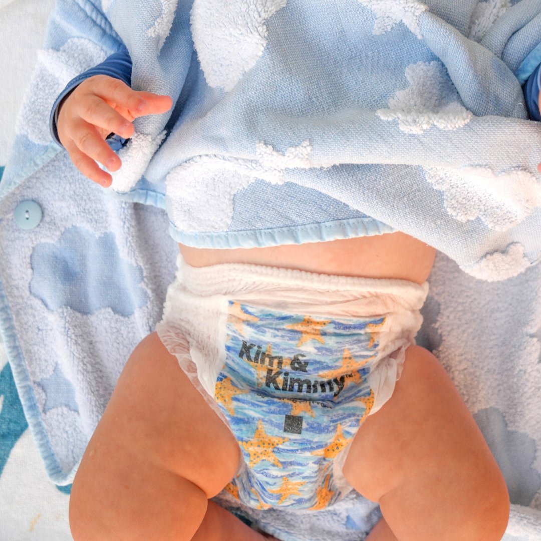 Kim & Kimmy Swim Nappies (Wave Riders) stock photo