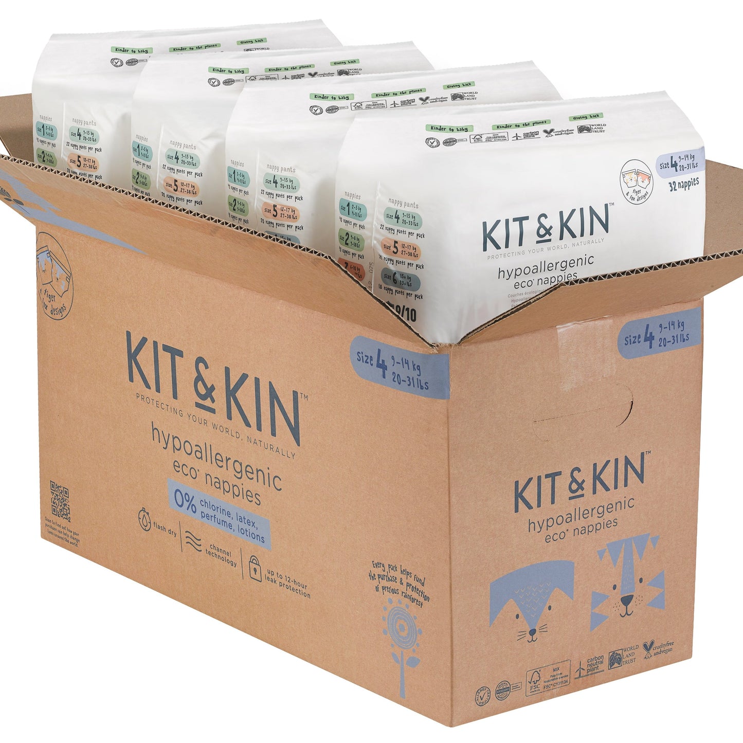 Kit & Kin nappy size 4 - box bundle