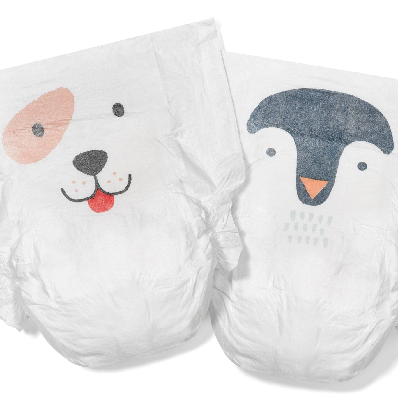 Kit & Kin nappies - size 6 - design pair dog penguin