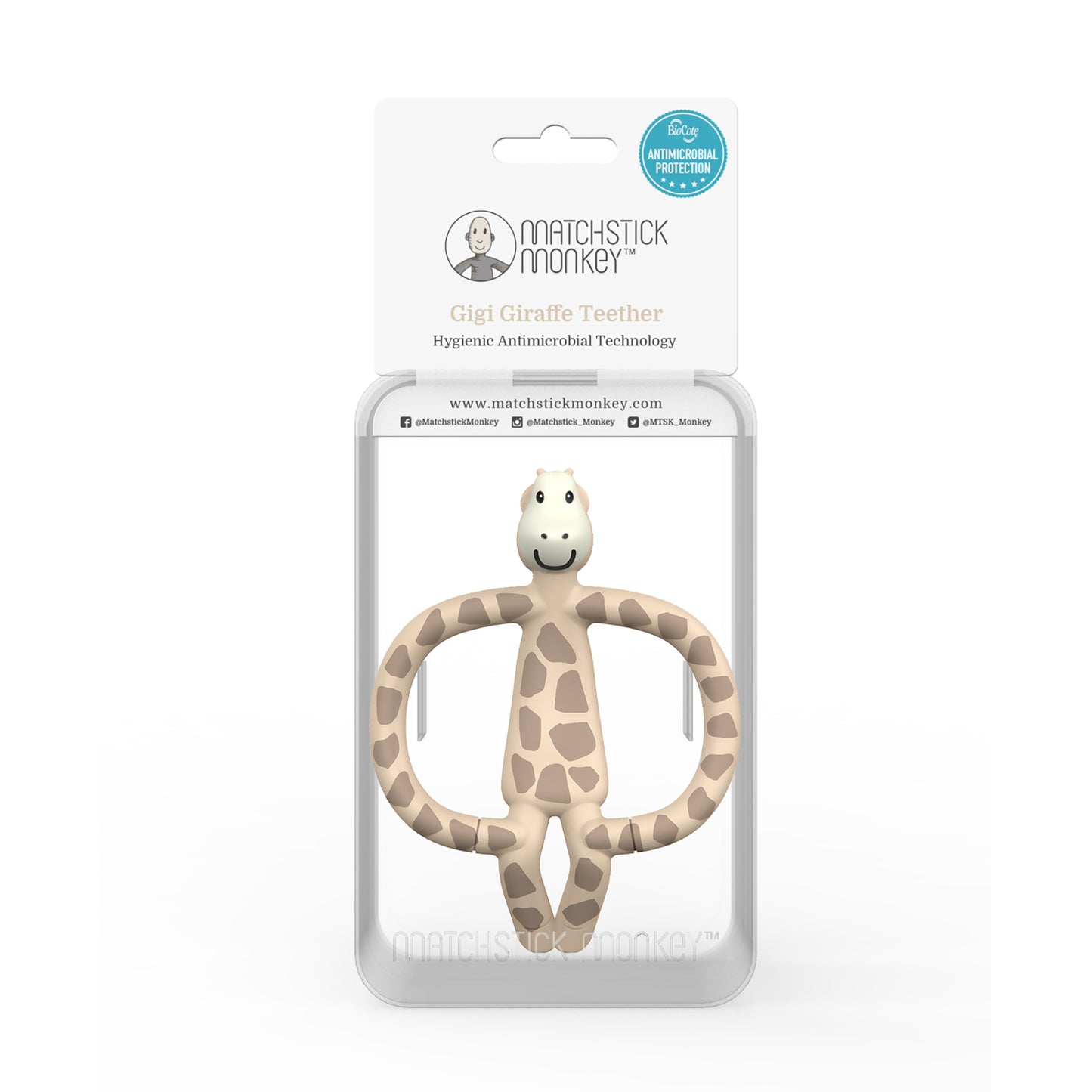 Matchstick Monkeys - Animal Teether - Gigi Giraffe - packaging