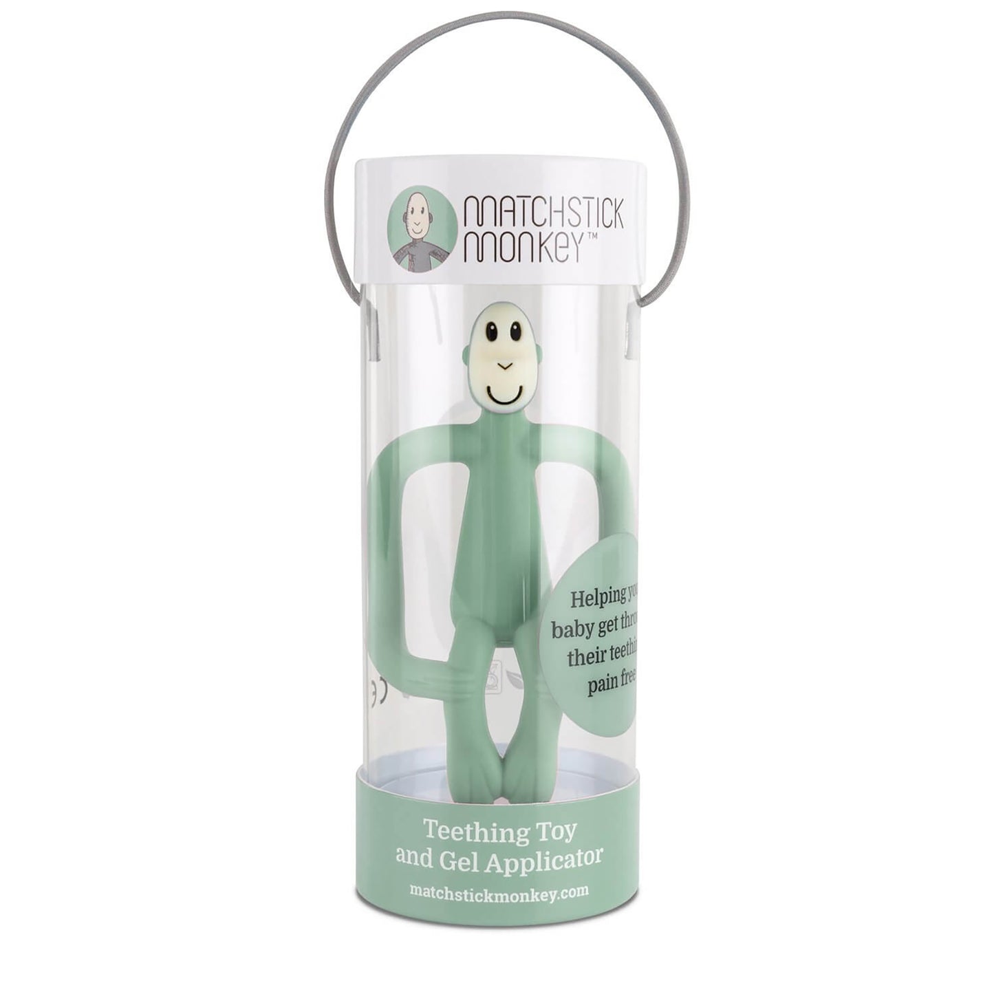 Matchstick Monkeys - Teether - Mint Green - packaging