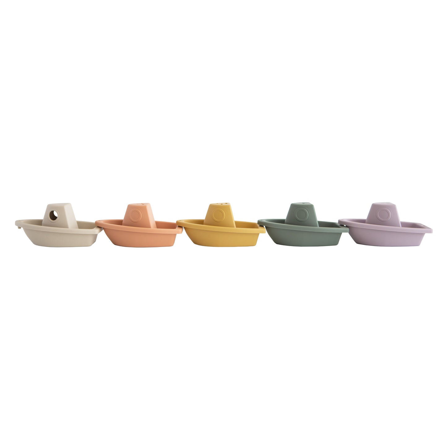 Mushie - Bath Boats - Rustic - train of boats