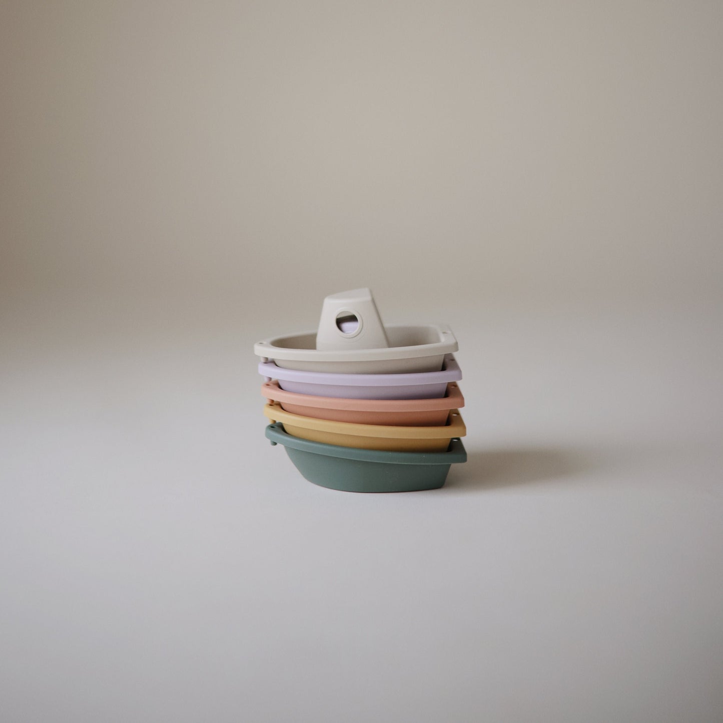 Mushie - Bath Boats - Rustic - stack