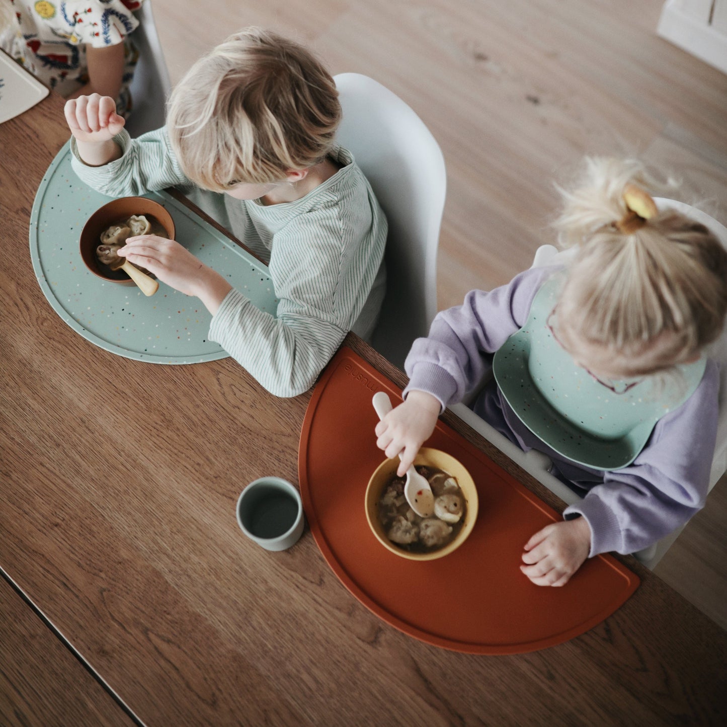Mushie - Silicone Place Mat - Dinosaurs - kids eating - toddler weaning table mat