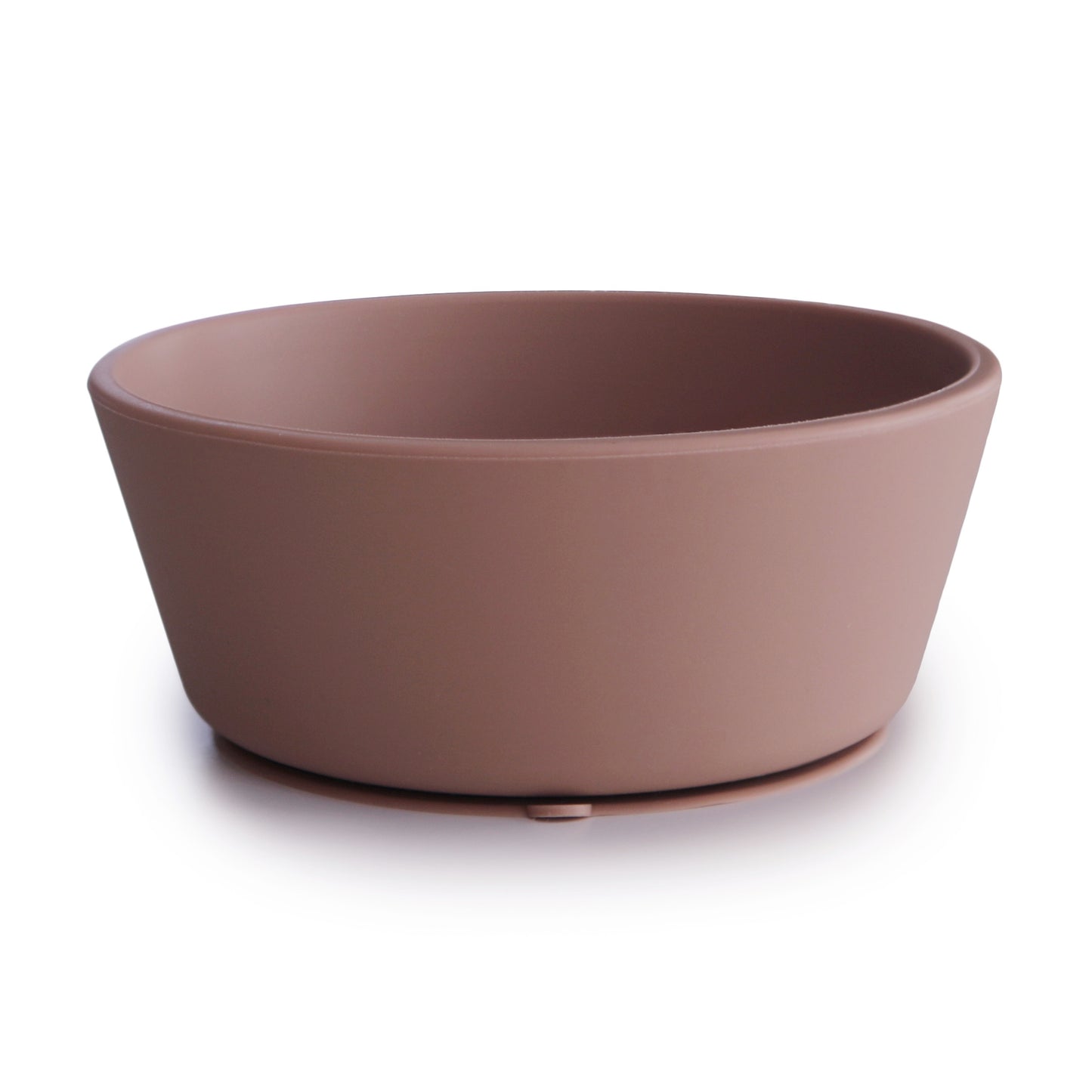 Mushie - Silicone Suction Bowl - Cloudy Mauve - side