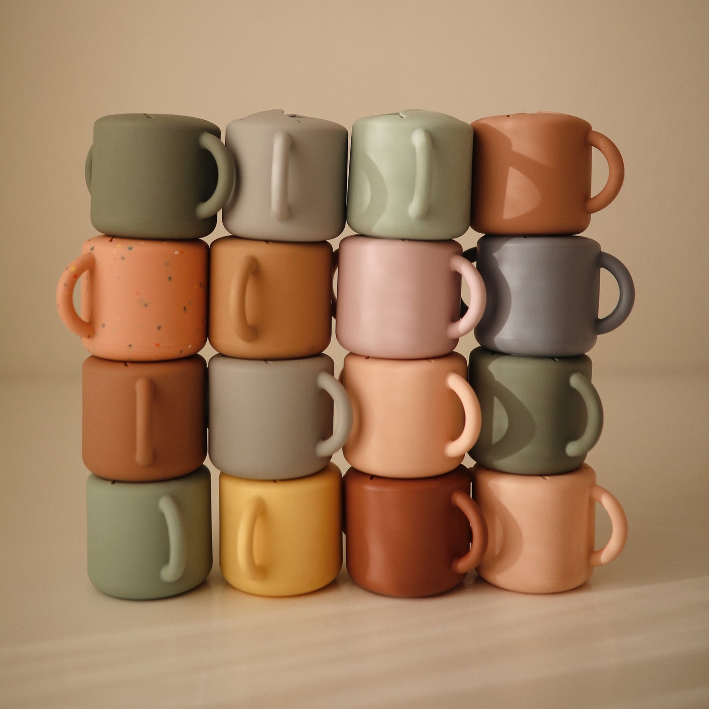 Mushie Snack Cup - collection stacked - snack pot
