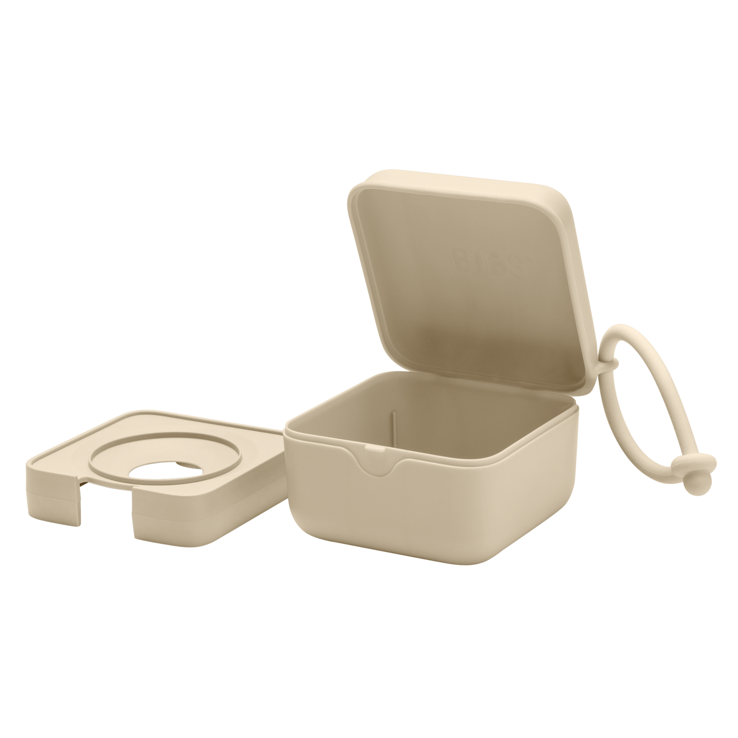 BIBS dummy box - vanilla - open stock photo