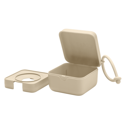 BIBS dummy box - vanilla - open stock photo