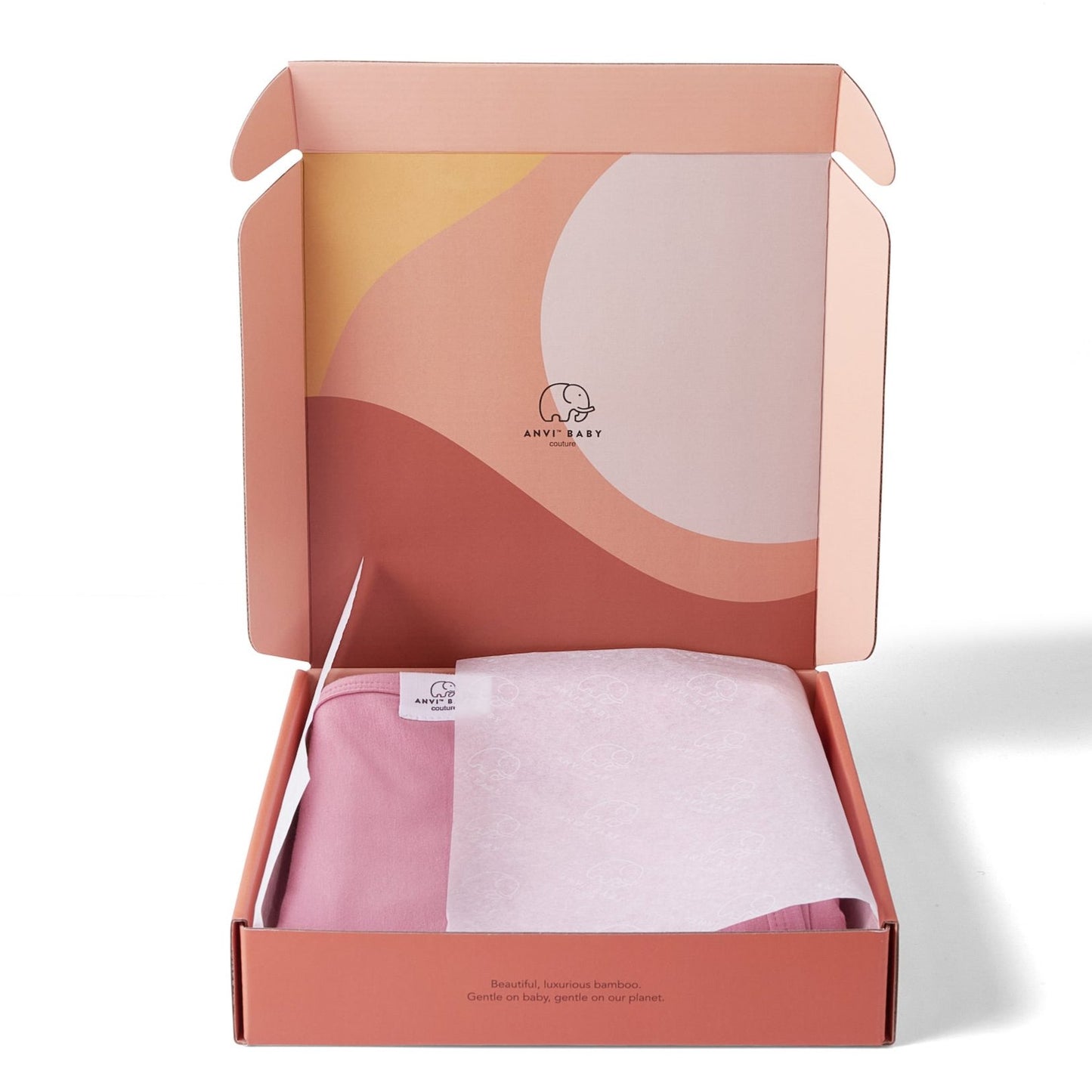 Anvi Baby - Newborn Swaddle, Hat & Sleepsuit Set (Lilac) - box