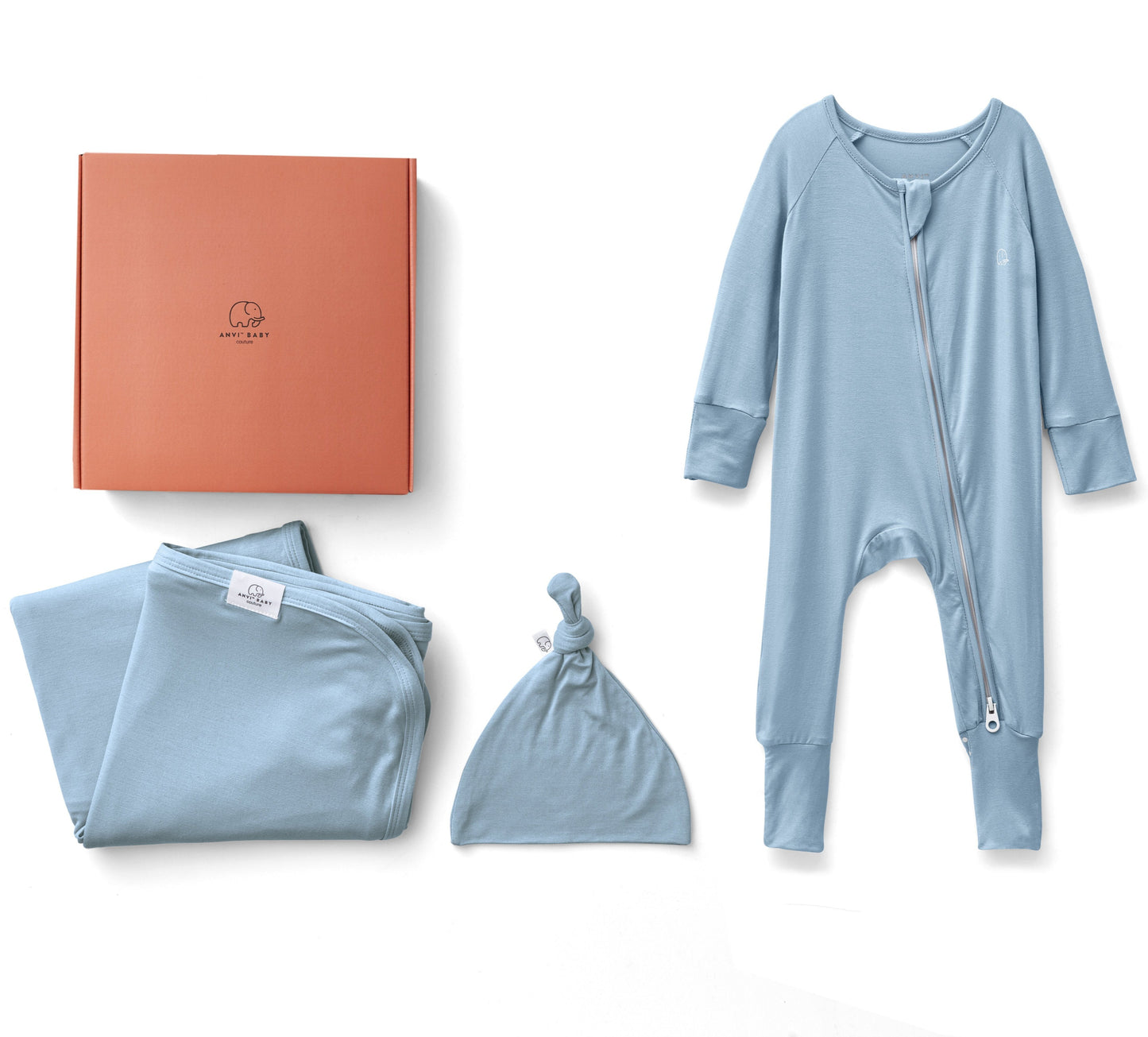 Anvi_Baby_Swaddle_Hat_Sleepsuit_set_-_blue_packaging