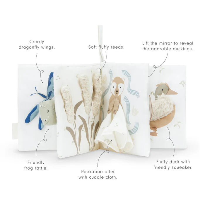 Avery Row - Fabric Book (Riverbank) - open book no background