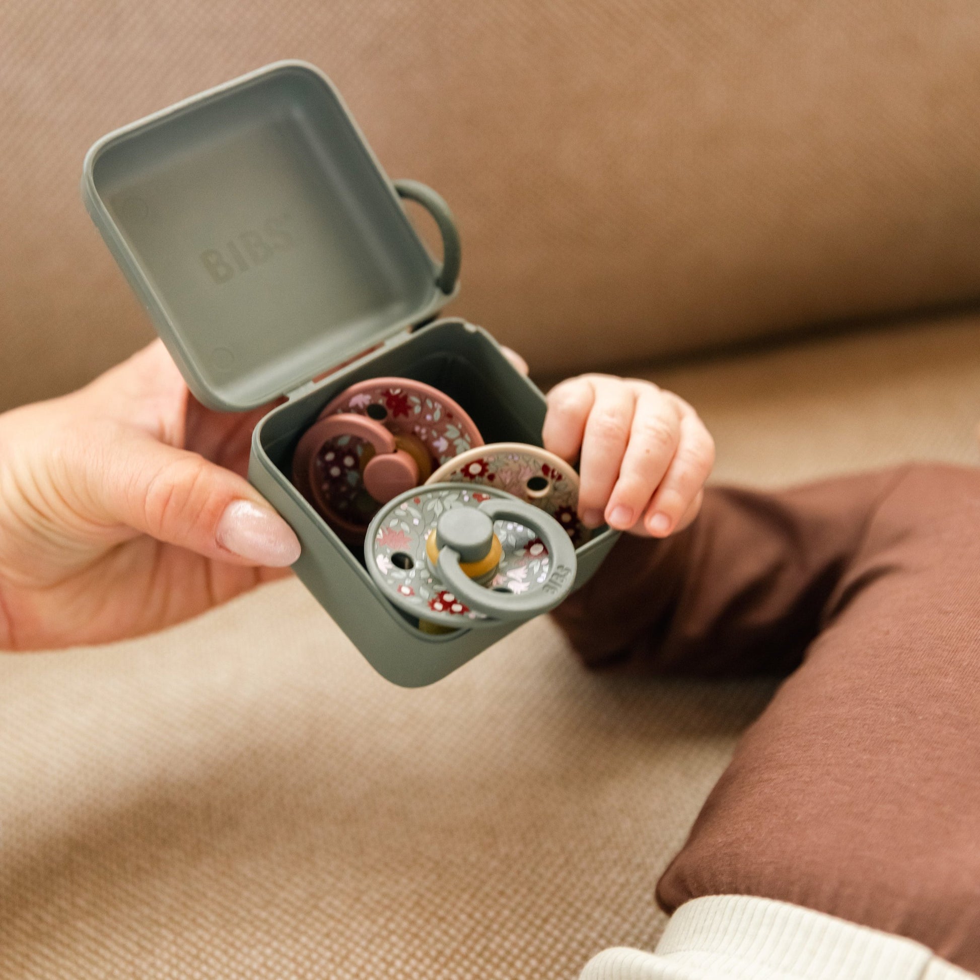 BIBS Dummy Box - Sage - lots of dummies