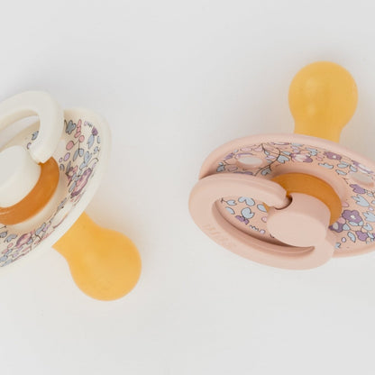 BIBS dummies - liberty blush - pair zoom - bibs liberty pacifier 