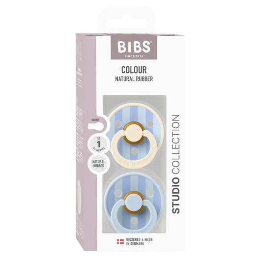 BIBS dummies - studio collection dusty blue - packaging - soothers