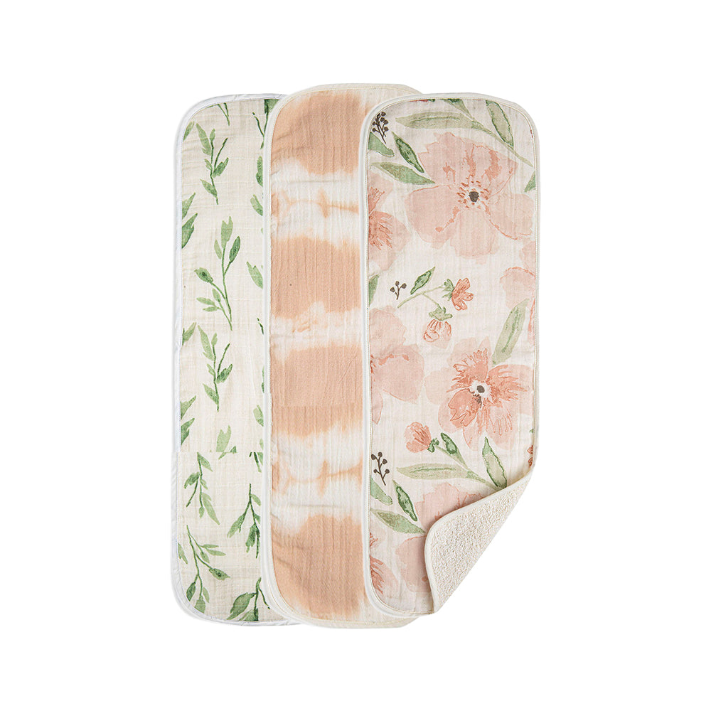 Crane Baby - Burp Cloth (Parker) - no background flowers - burp cloths for babies