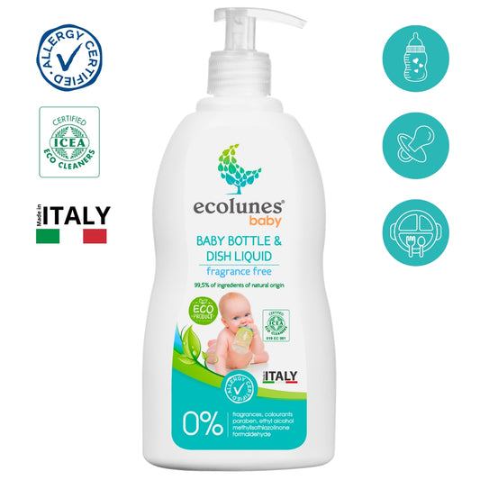 Ecolunes - Baby Bottle & Dish Liquid Stock Image