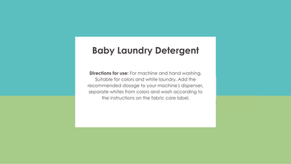 Ecolunes - Baby Laundry Detergent (Fragrance Free) - Directions for use