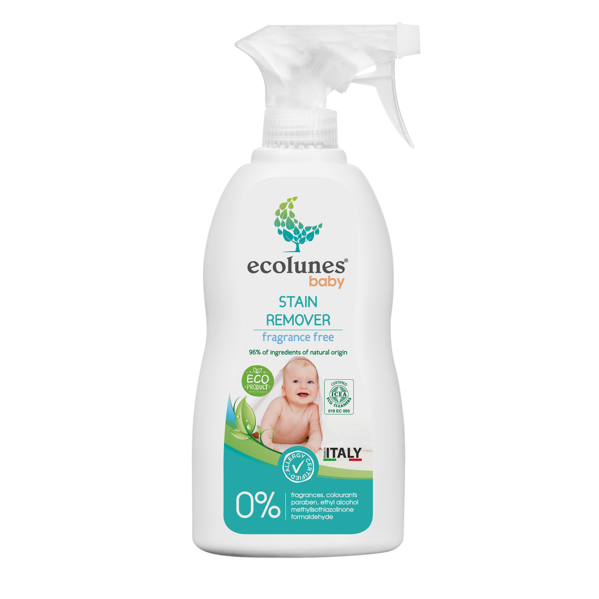 Ecolunes - Baby stain Remover Fragrance Free - Stock Photo  - baby poop stains removal - stain remover for babies