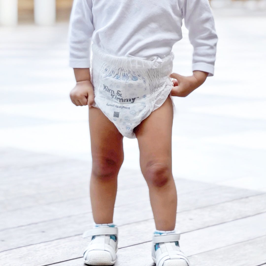 Kim & Kimmy Pull Up Pants Nappies (Good Vibes) - outside evil eye