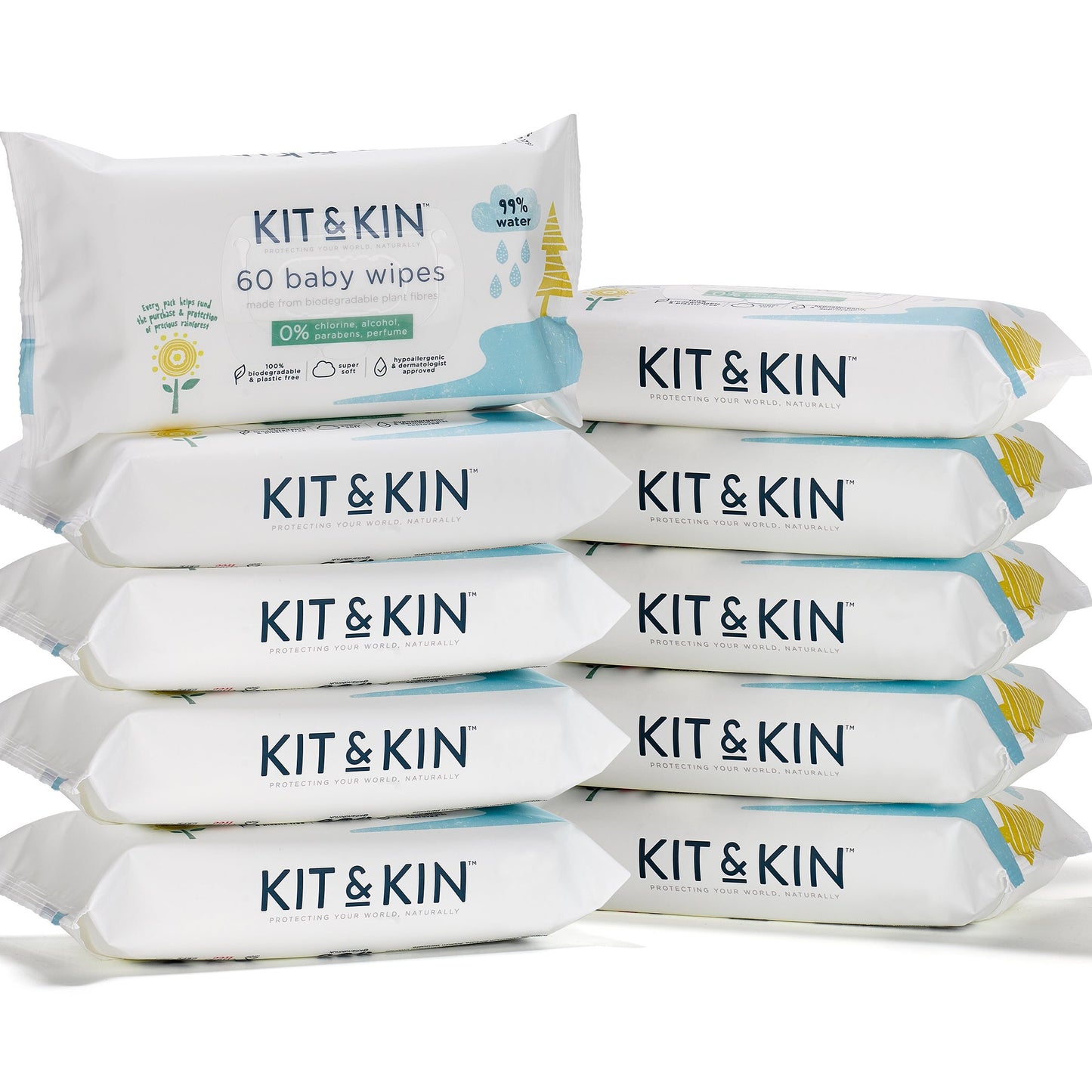 Kit  Kin Baby Wipes - 10 packs of wipes bundle - kitkin - wet wipes - best baby wipes