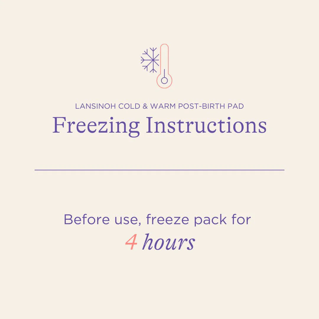 Labsinoh - Cold & Warm Post-Birth Relief Pad - freezing instructions