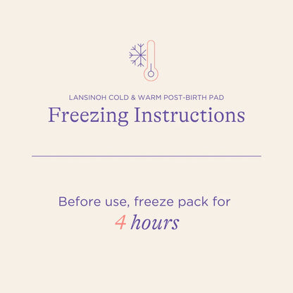 Labsinoh - Cold & Warm Post-Birth Relief Pad - freezing instructions
