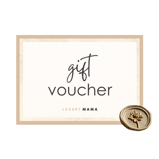 Luxury Mama Gift Card - for new mothers and baby showers - 100 natural baby products