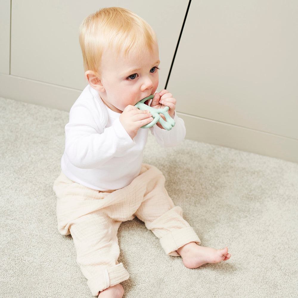 Matchstick Monkeys - Teether - Mint Green - boy teething