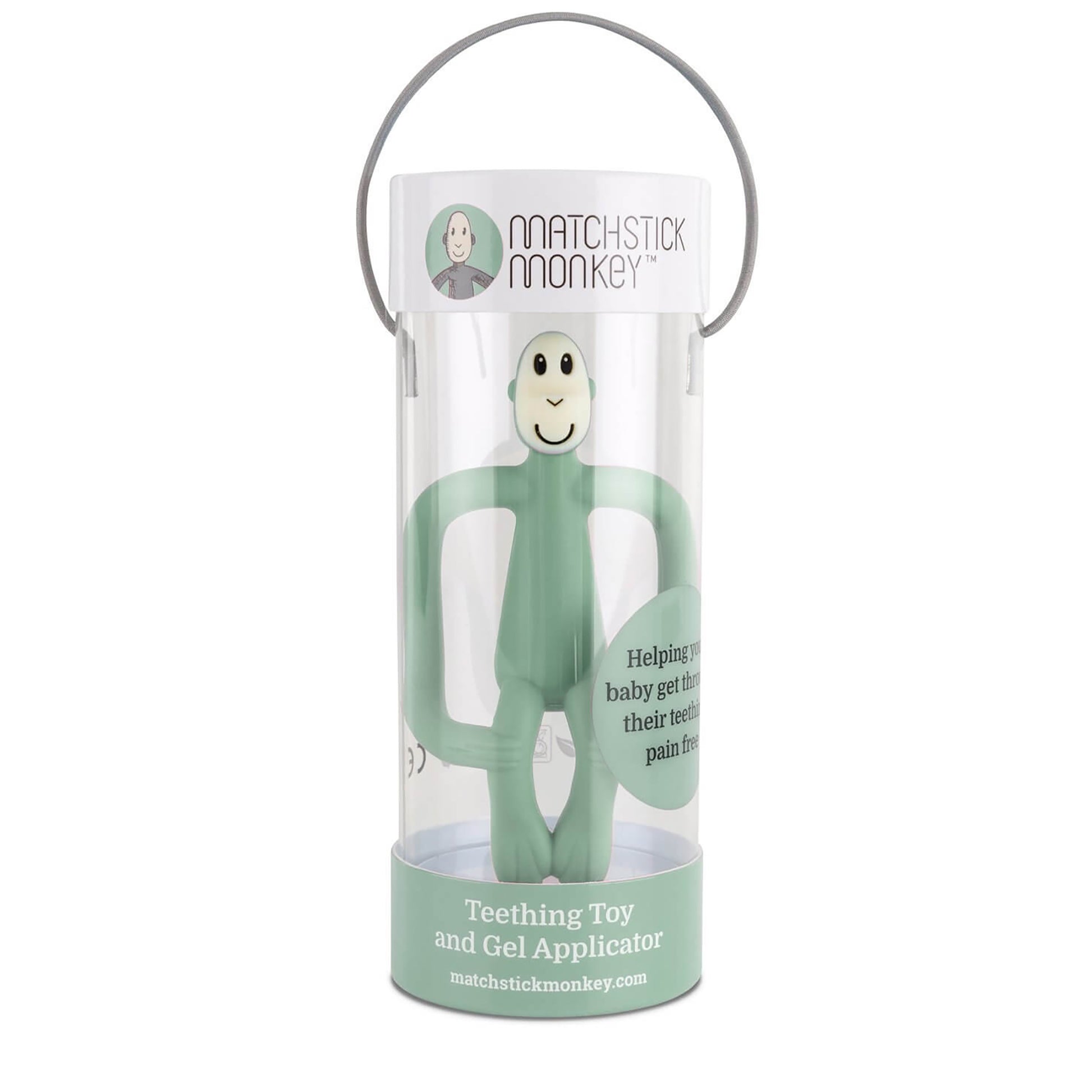 Matchstick Monkeys - Teether - Mint Green - packaging