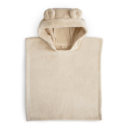 Mushie - Bear Poncho Towel - Fog