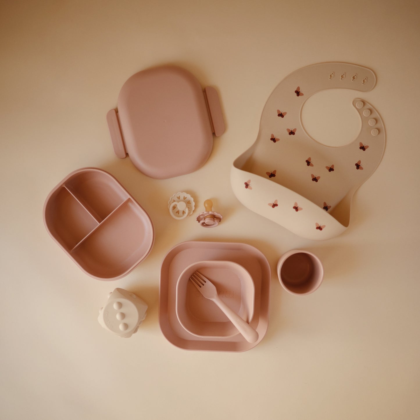 Mushie - Lunchbox - Blush - mix collection pink
