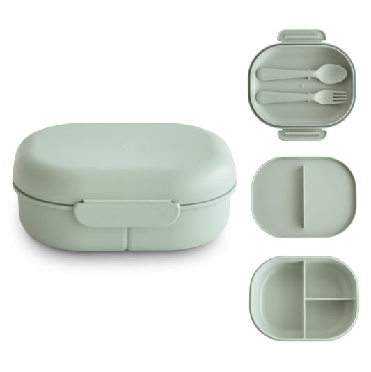 Mushie - Lunchbox - Sage - stock photo