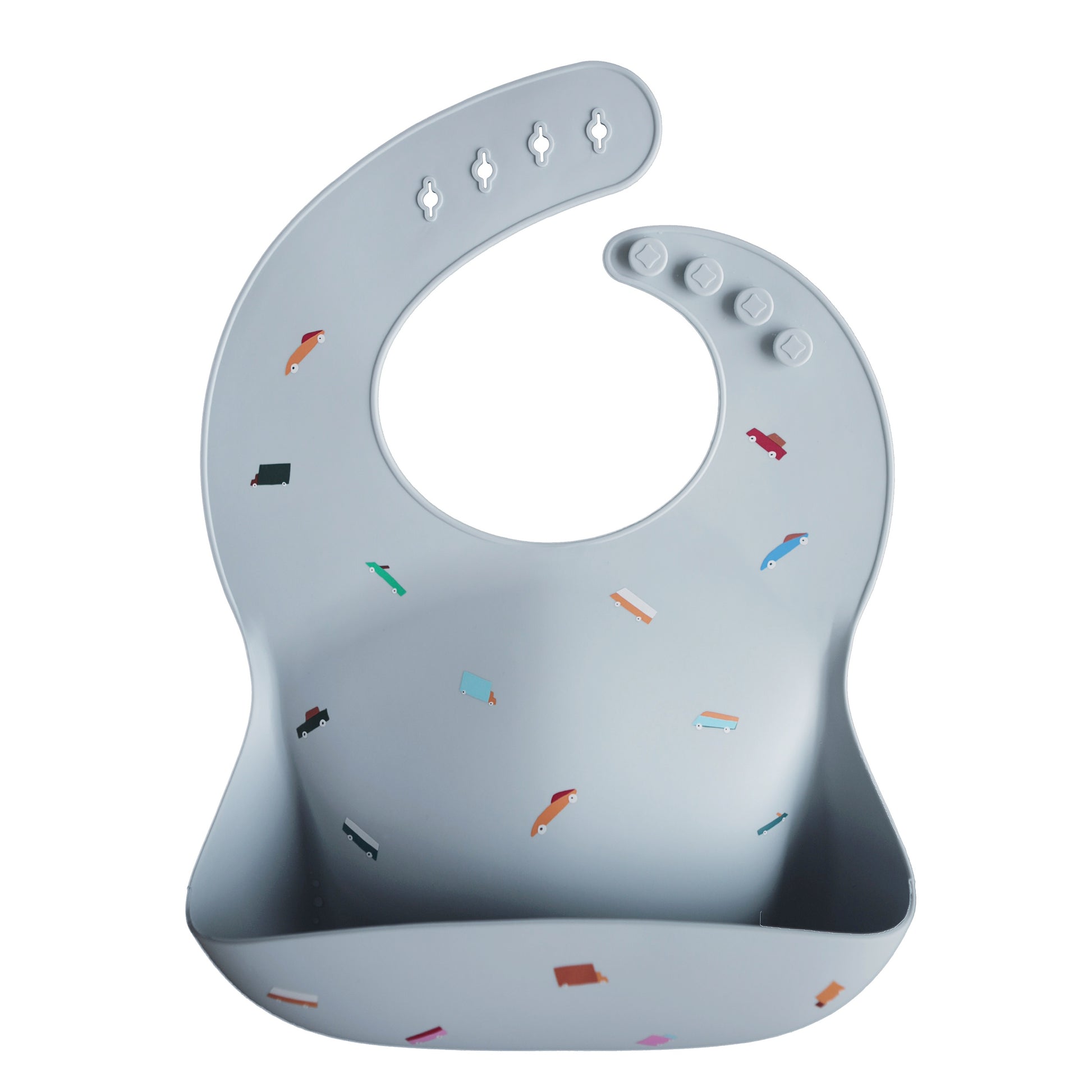 Mushie - Silicone Bib - Retro Cars