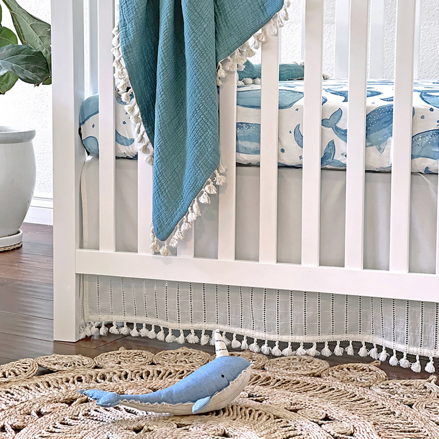 blue whale nursery decor crane baby
